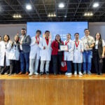 Representantes de Misión 3 UCV participando como jurado en la Feria de Emprendimiento Ambiental 2026-I del campus Los Olivos.